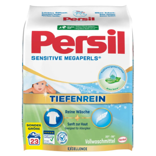 Порошок для чутливої шкіри Persil Sensitive Megaperls, 23 прань, 1.495 кг